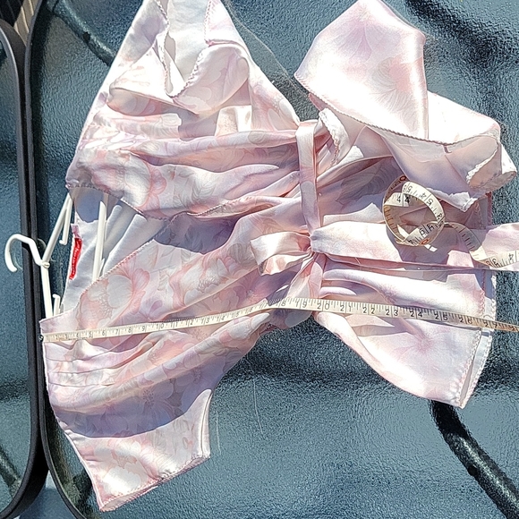 Halston III Pink Floral Pajama Set Vintage Size L - Picture 11 of 16